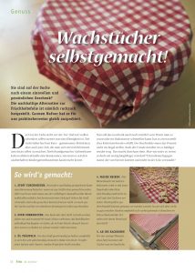 goodblog im Biomagazin: Wachstuch selbermachen