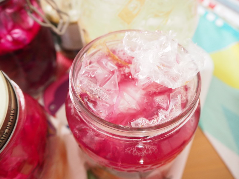 goodblog in der NEUEN Vorarlberger Tageszeitung: fermentiertes Gemüse - Rotkraut mit Schaum am Tag 6