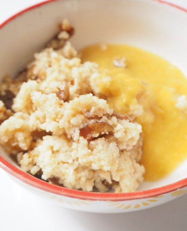 goodblog: Sanft gesüßtes Couscous-Frühstück: die herbstliche Variante mit Maroni